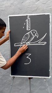 306K views · 2.9K reactions | Easy drawing tutorial || bird’s drawing || 列 #birddrawing #chalkartist #reelsviralシ #artistnareshkumar | Artist Naresh kumar | Facebook