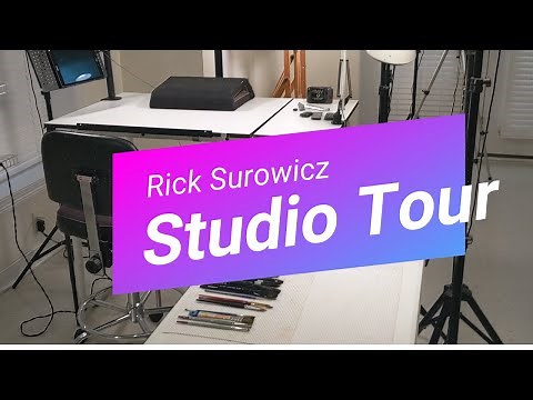 STUDIO TOUR! Rick Surowicz Watercolor