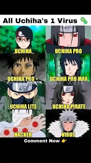 All Uchiha’s 1 Virus 🦠🔥 | Uchiha Pro Max vs Hacker 😈 #shorts