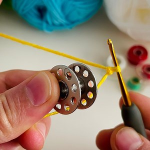 interesting 😱 Look what I did with the bobbin, you will be surprised! It's very nice, you will like it #crochet #knitting #flowers | My Hobby