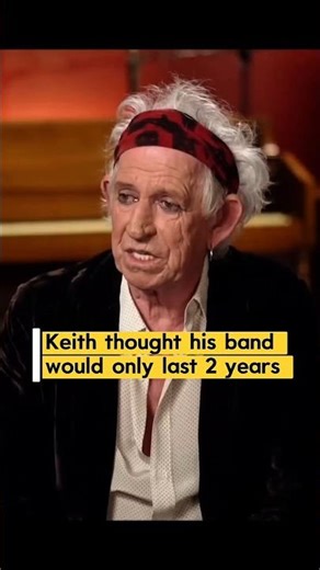 They thought the Rolling Stones band would only last for 2 years #KeithRichards #rollingstones