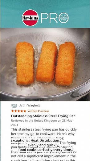 Hawkins Pro Cookware with Stainless Steel Handles and Stainless Steel Lid