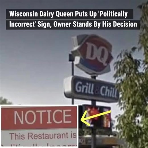 This Dairy Queen is in hot water after a provocative sign sparked outrage. To make matters worse, the owner won’t issue an apology. (Check In First comment👇) | Weveryday