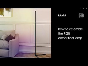 How to assemble the RGB corner floor lamp - Home sweet Home Lighting