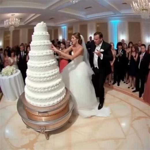 🐻 As I lifted the knife to cut the wedding cake, my sister hugged me tightly and whispered, “Push it over. Now.” I glanced at her, then at my smiling groom. Without thinking, I slammed the cake cart, sending the entire three-tier cake crashing to the floor as guests screamed. In the chaos, my sister grabbed my wrist and dragged me toward the side exit. “Run,” she hissed, her face pale. “You have no idea what he planned for you tonight.” The Grand Conservatory was a glass palace filled with thou