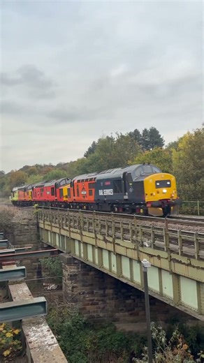 37157 + 37507 + 37422 TRIPLE 37 Pass Through Chesterfield From Barrow Hill #trainspotting #class37