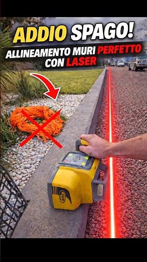 Come allineare una muretta col Laser Rotativo (Senza Spago)