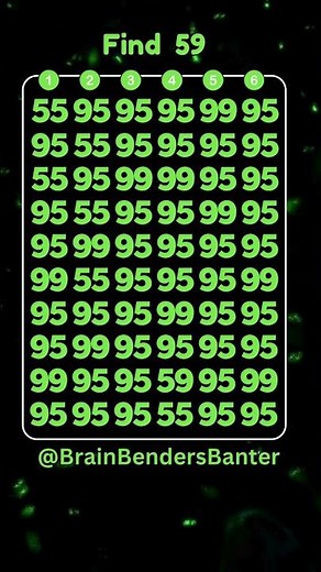 Test Your COGNITIVE Brain Skills With This FAST Number Game! #shorts