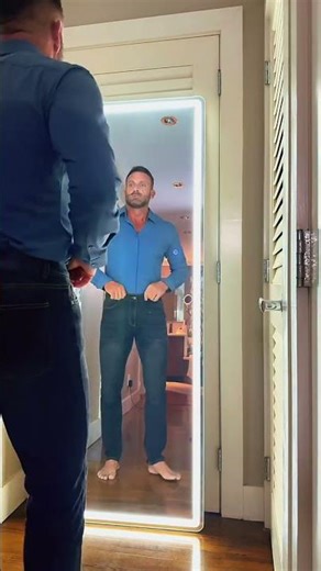 This 16 way stretch dress shirt is made for real movement and a sharp look