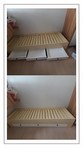 113 reactions · 31 shares | Expandable day bed with drawers The Expandable Day Bed seamlessly transitions from a stylish and comfortable sofa during the day to a cozy single-sized bed at night. Its dual functionality allows you to make the most of your living area, whether it's a studio apartment, guest room, or a home office. | Persquare | Facebook