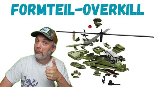 37 Formteile satt - Airfix Quickbuild Apache Hubschrauber
