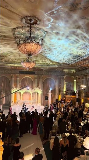 follow spot light and lighting at a wedding