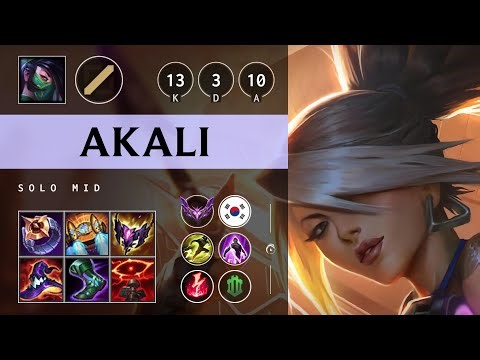 Akali Mid vs Taliyah - KR Master Patch 25.17