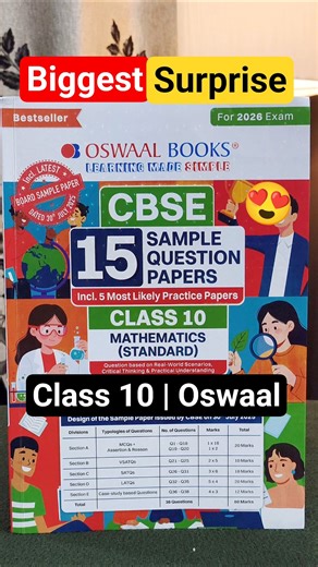 Class 10 Oswaal Maths Sample Papers Honest Review 😍🔥 | Class 10 Best Reference Book 😀