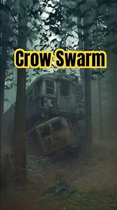 Thousands of crows flying out of the wreck! 😱 #shorts