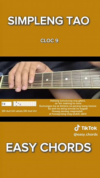 Easy Guitar Chords Tutorial for Simpleng Tao