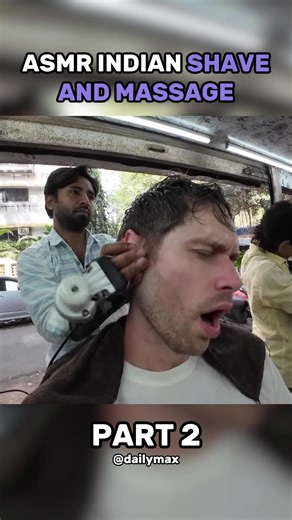Asmr Travel Clips (@asmr.travel) - Indulge in ASMR Indian Shave and Head Massage