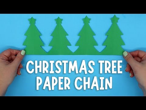 DIY Christmas Tree Paper Chain | Easy Christmas Paper Crafts