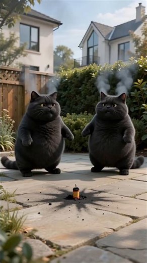 Mischievous Cat's Firecracker Fail Goes VIRAL! 😹🪣🚀