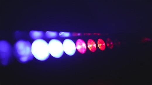 Blue and red lights from a police car - Free Stock Video