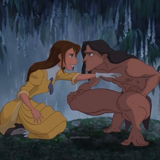 Nostalgic Scenes on Instagram: "Tarzan (1999)  I rewatched it yesterday and I don’t know who gave this movie the right to be so soft and make me cry so embarrassingly much."