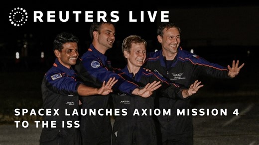 SpaceX发射公理4号前往国际空间站 | 路透社