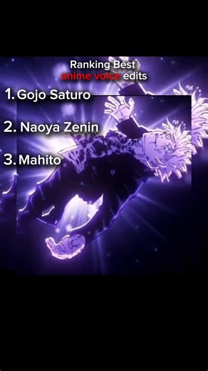 Ranking Best jjk voice edits #fyp #anime #gojo