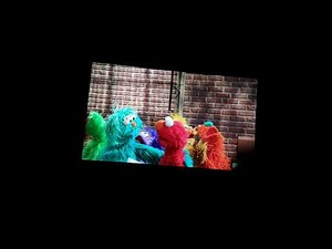 Sesame Street - Monster Rainbow Colors Exclaiming Thud Fall Down