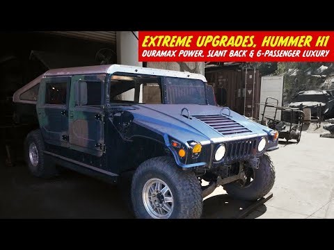 Legendary Hummer H1 Overhaul: Duramax Power, 6-Passenger Luxury & a Slant Back Conversion
