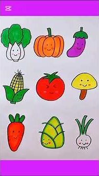 how to draw a different vegetables 🥒 #artclass #drawing #art #artinstruction