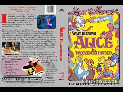 Alice In Wonderland (2004) DVD Covers Walt Disney