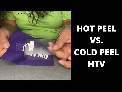 How to Choose The Right HTV | The Difference Between Hot Peel HTV | Cold Peel HTV