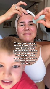 Facial cupping is designed to fit into real life. A few minutes, just 2–3 evenings a week, is all it takes to see results. Even with kids around, noise in the background, or a bit of chaos, it still works. Consistency matters more than perfection (like most things in life) | The Facial Cupping Expert