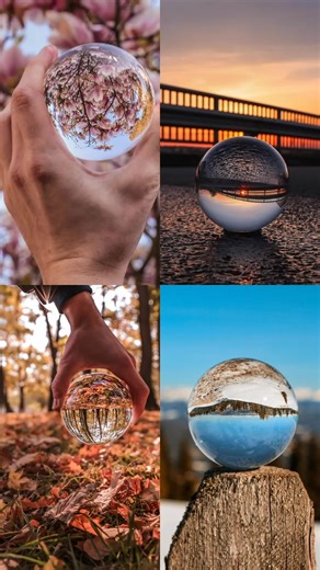 Comment your fav season! 🌸🌅🍁❄ #lensballexplorer #lensballphotography #lensball #glassball #4seasons #4jahreszeiten #letmetakeyoudancing