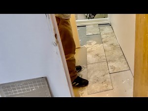 HOW TO LAYOUT A BRICK OR STAGGERED PATTERN TILE FLOOR BATHROOM KITCHEN, ETC.