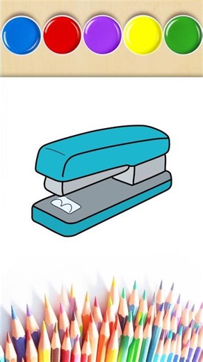 Easy Stapler Drawing for Kids || 🖇️ Stapler Step by Step Art! 🎨 ✍️