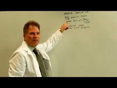 Pharmacy Calculations for Technicians - Concentrations and Dilutions