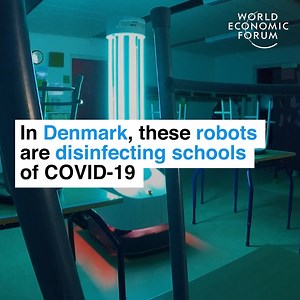 382K views · 7.8K reactions | They can disinfect a hospital room in just ten minutes.  Learn more about how robots are helping to protect doctors and patients during the pandemic: https://buff.ly/3rH3r0m | World Economic Forum | Facebook