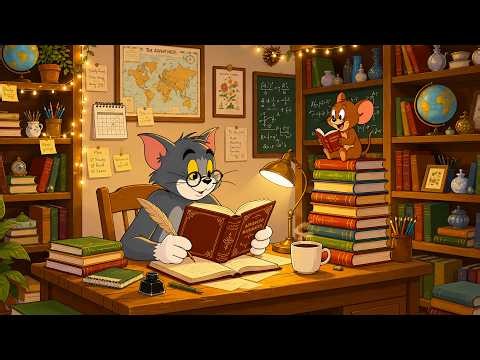 Study Time with Tom and Jerry | Uplifting Jazz for Study, Work & Focus