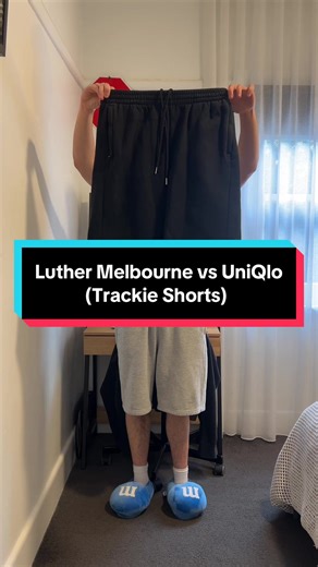 Let’s Compare the @Luther Melbourne Trackie Shorts to the UniQlo C shorts #fyp #blackfriday #luthermelbourne #luther #trackies