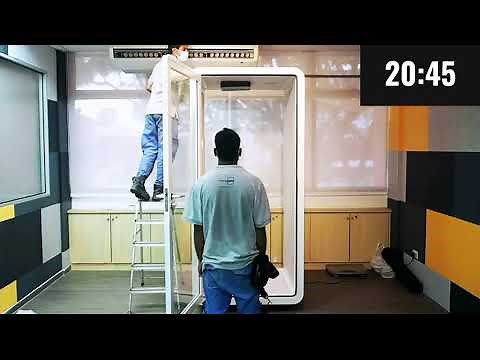 InstaPod Solo Office Pod Installation Timelapse