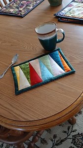 Sawtooth Mug Rug Pattern -- Quilted Mug Rug PDF Pattern, Foundation Paper Piecing, Easy Mug Rug Pattern - Etsy