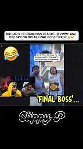 DDG AND BENDADONNN REACTS TO PRIME AND DRE SPRING BREAK FINAL BOSS TIKTOK 😂😂 #ddg #bendadonnn