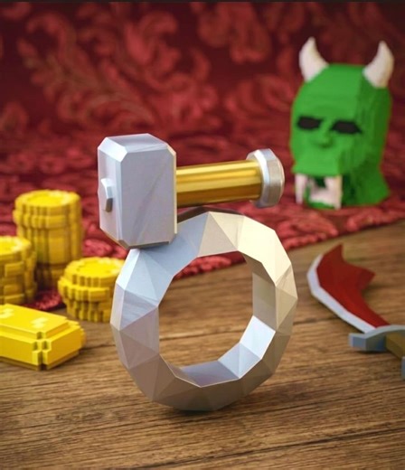 Runescape 3D Printed Fremennik Rings | Berserker Archers Seers & Warrior Rings | RS Fan Art | Gamer Desk Decor | Cosplay Jewelry | OSRS RS3 - Etsy