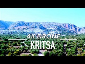 KRITSA Κριτσά by drone [4K] Crete Greece Κρήτη