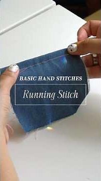 How to sew a running stitch (beginner hand stitching)
