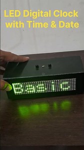 Led Digital Clock with date #led #ledclock #viralshorts #ledlights #arduino