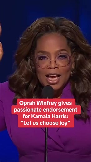 Oprah Winfrey gives a passionate endorsement for Kamala Harris in her trademark style: