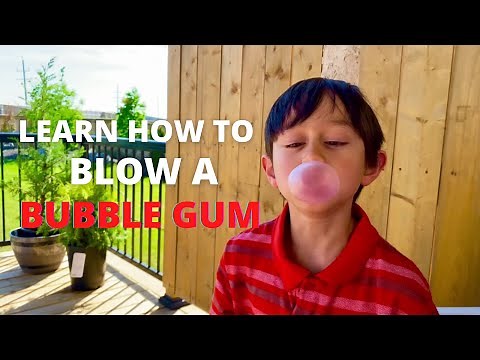 How To Blow a BUBBLE GUM Bubbles| Easy | Tutorial. #bubble #Gum #Blow