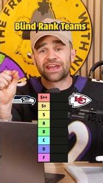 Blind Tier List 8 NFL Teams 🏈